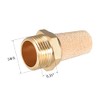 sourcing map 5pcs Brass Silencer G3/8 Adjustable Silencer G Brass