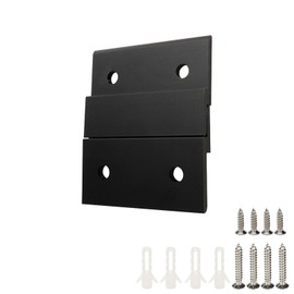 Tighall 8pcs Black French Cleat Hanger 2 Inch Aluminum Z Hanger with Hardware for Hanging Picture