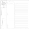 Cornell Notes Style Study Note Taking System Sheets, White, 3