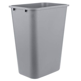 PRO&Family Set of 5! 41 Qt. / 10 Gallon / 38 Liters Gray Rectangular Wastebasket. Kitchen Garbage Can Office Trash Can Recycle Bin Waste Basket Touchless