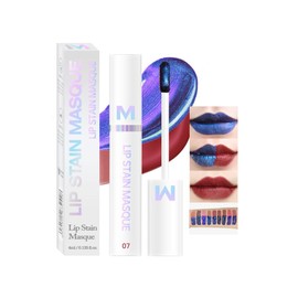 Hxssll Matte Lip Gloss Peel Off Masque - Peel Off Lip Stain Tattoo, Cool Rose Peel Off Lip Tint，Long Lasting Waterproof Transfer-proof Lip Mask Lip Stain Peel Off Lip Gloss,Stay Lip Makeup 07#