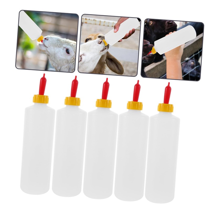 BESTonZON 5 Sets 400ml Goat Milk Bottle Pig Feeding Bottle