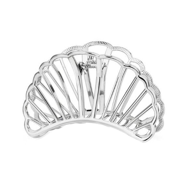 Women Lady Girls Vintage Metal Claw Hair Clip for Thick Hair (Silver)
