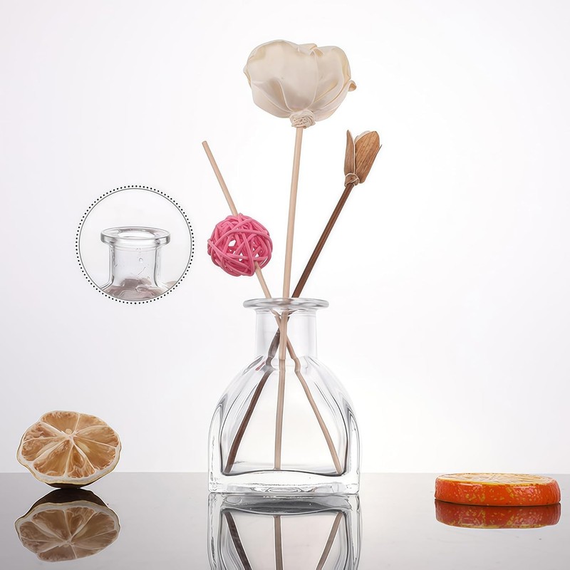 100ml 3.4oz Clear Glass Diffuser Bottle Refillable Aromatherapy Essential Oil