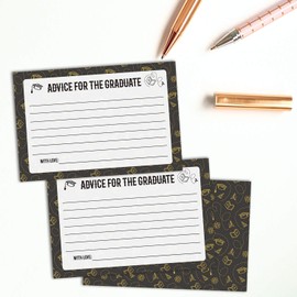 50 Pack Graduation Advice Cards - Advice for the Graduate, Graduation Party Supplies Favors, Graduation Decorations, Announcements Table Games,Graduation Wish Cards,4x6 inches