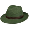 Lipodo Mondavio Bogart Straw Hat - Plain Hat with Contrast