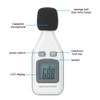 Decibel Meter Handheld LCD Digital Sound Level Tester 30-130dBA Tester