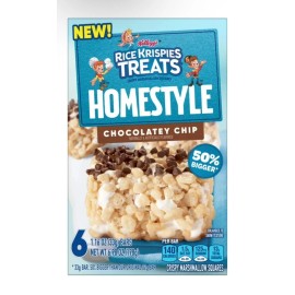 Kellogg's 〽️ New Rice Krispies Treats Homestyle Chocolatey Chip Chewy Marshmallow 6.98oz