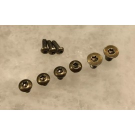 TORX Gold Screws Set For Spyderco Shaman C223GP C229GPBK Knife - Set of 9pcs