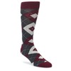 Wine Burgundy Argyle Men's Socks - Groomsmen Wedding Sock Kit