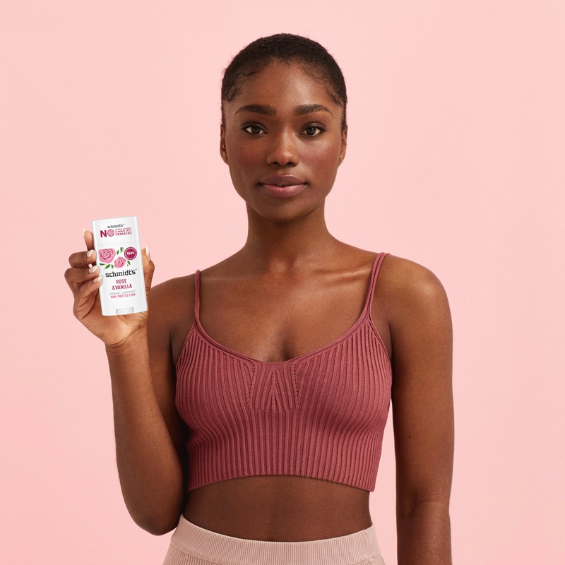 Schmidt's Aluminum-Free Vegan Deodorant Rose & Vanilla with 24 Hour