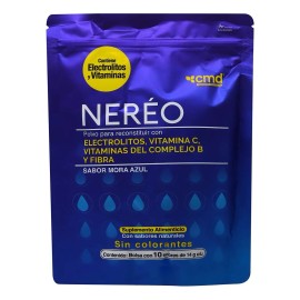 Neréo Sabor Mora Azul Bolsa C/10 Sobres De 14gc/u Suplemento Mora Azul