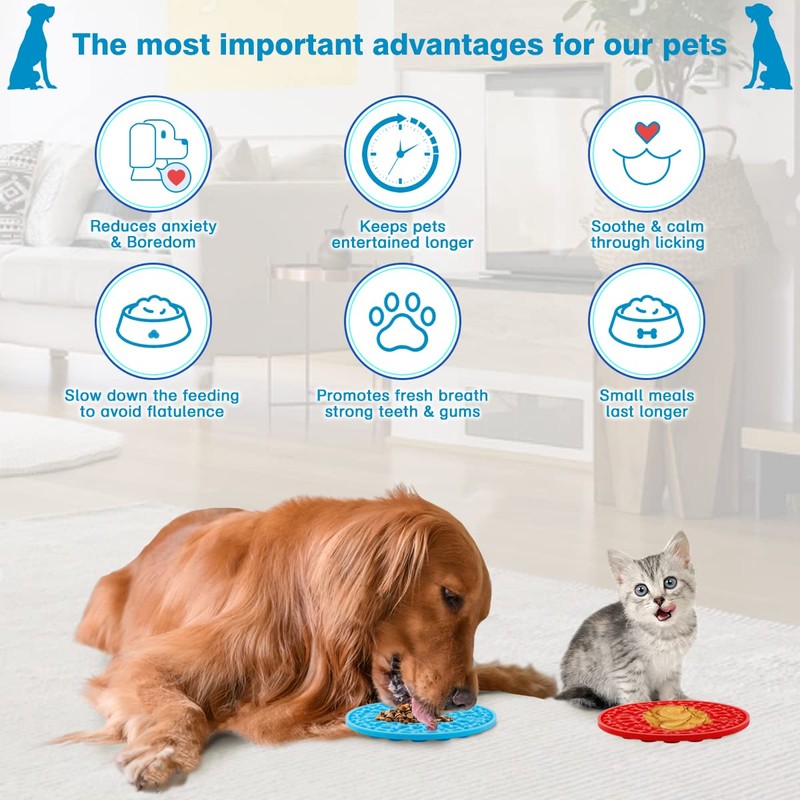 MooonGem Dog Lick Pad, Pet Bathing Grooming Distraction Wall Mounted