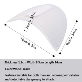 Foam Sponge Shoulder Pads, Shoulder Pads for Women Clothing Foam Sponge, Bra Shoulder Strap Cushion, Shoulder Protectors Bra Strap Cushions, Womens Shoulder Pads for Jacket Blazer T-Shirt