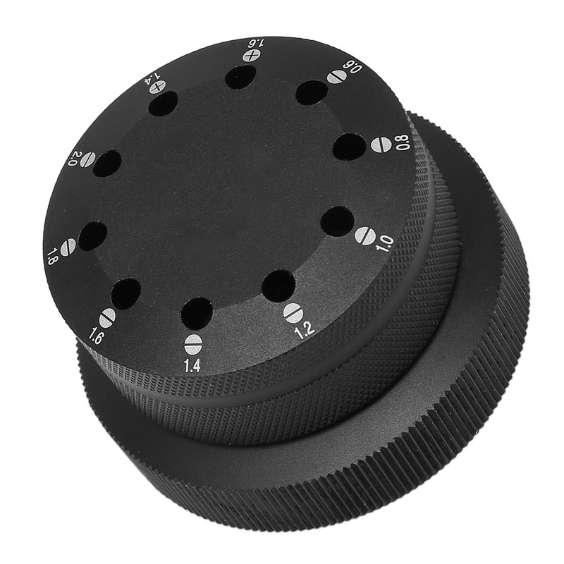 Screwdriver Base Professional Multifunctional Display Watch Screwdriver Rotating Base Black