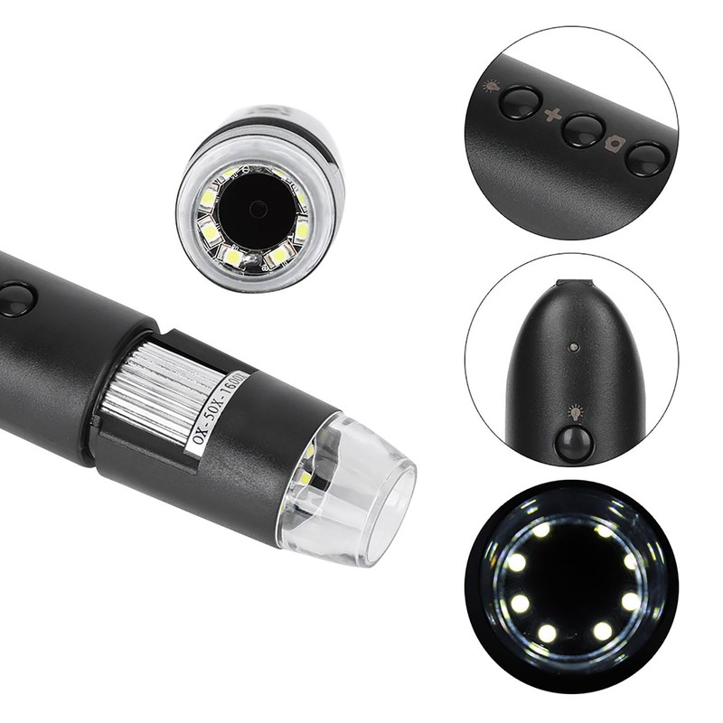 WIFI Microscope USB Digital Environmental Friendly Matte Electronic Equipment W031600X