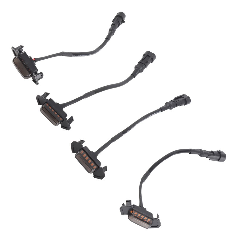 4Pcs LED Grille Lights DC12V Amber High Brightness Front Grille