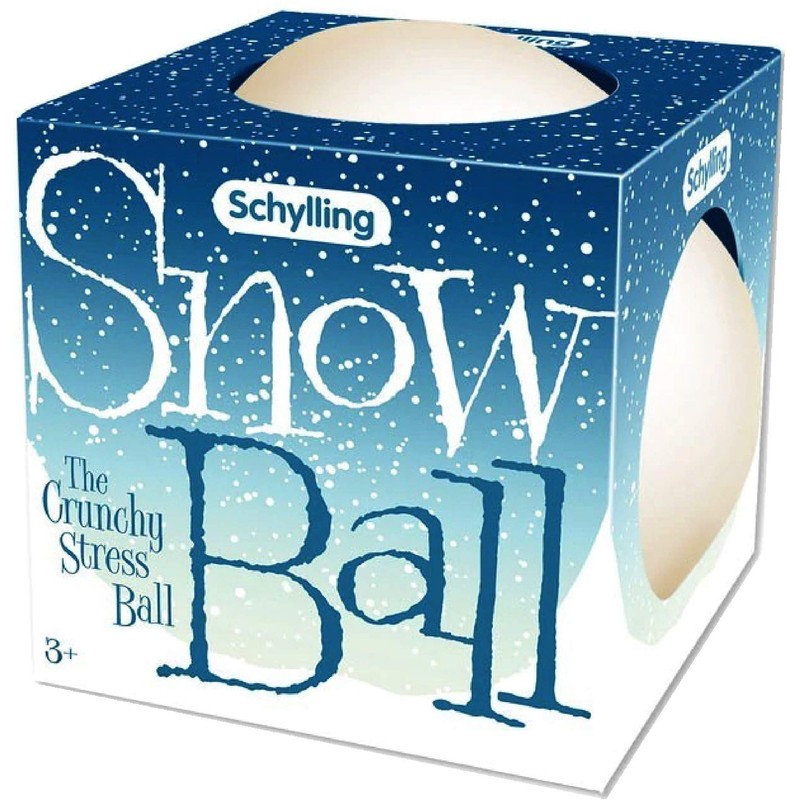 Schylling Snow Ball (NeeDoh) Crunchy, Squishy, Squeezy, Stretchy Stress Balls