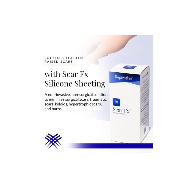 Rejuvaskin Scar FX Lamina Parche de Silicona grado Médico 4x8"