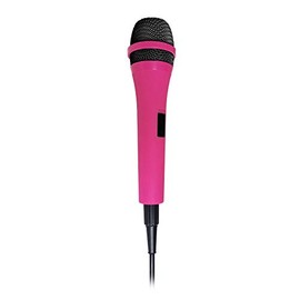 Singing Machine SMM-205P Unidirectional Dynamic Karaoke Microphone with 10 Ft. Cord, Pink, One Size