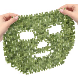 gemshan Jade Mask, 100% Natural Stone Facial Mask for SPA Skincare Beauty Tools for Puffy Eyes Dark Circles