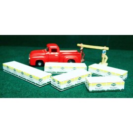 Unbranded HO Scale (5 pcs) Irving Kiln Dried Vinyl Wrapped Lumber Load Acrylic - Lot 24