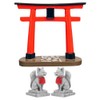 Toddmomy Japanese Torii Gate Miniature Red Shinto Torii Gate Fox