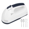 Hand Mixer Portable 7 Gears Lightweight White Stainless Steel Electric