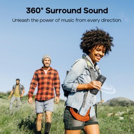 Tribit StormBox 2 Bluetooth Speaker with 34W 360° Surround Sound, XBass Tech, 24H Playtime, IPX7 Waterproof, Bluetooth 5.3, TWS Pairing Portable Wireless Speaker for Outdoor