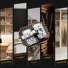 6 Pcs Cabinet Hinge Repair Replacement Kit, Stainless Steel Cabinets