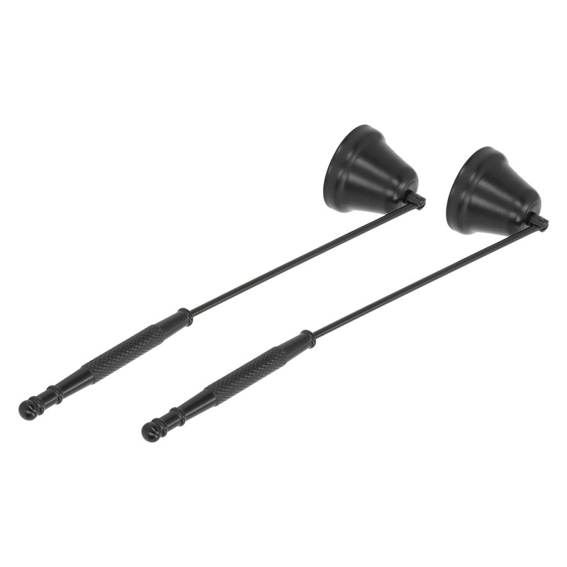 2PCS Candle Snuffer with Long Handle Bell Shape Metal Flame