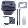 Exhaust Muffler with Fuel Filter Bolts Kit for Husqvarna 340