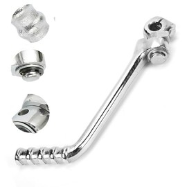 DREAM MOTION Motorcycle Starter Lever 13mm Hole Forging Kick Start Lever Powersports Parts for Suzuki Honda CRF50 110cc Apollo125cc 140cc 150cc SSR Off-Road ATV Drit Bike Accessories,Silver