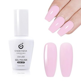 Cherimoya Esmalte en Gel Multicolor para Uñas 15ml-Rosa Bebé | Amplia Gama de Colores Gel Polish Color Soak Off UV LED Alta Pigmentación Brillo Durade