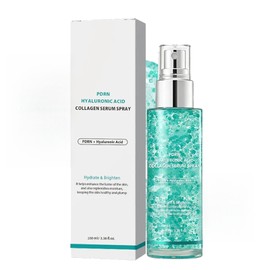 Collagen Glow Facial Serum Spray con Ácido Hialurónico, PDRN  Bruma Luminosa Efecto Water Glow, No Comedogénico, Todo Tipo de Piel, 100 ml            