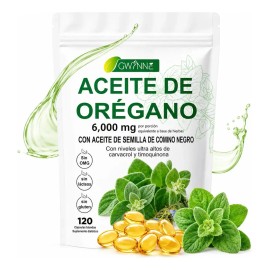 GWYNNE - Micro Ingredients Aceite De Orégano Cápsulas Oil Of Oregano Blandas 6000mg Por Dosis 120 Cápsula - negro - Top Quality