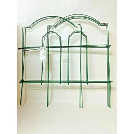 Vigoro 18 in. H x 10 ft. L Cathedral Steel Wire Folding Fence Two-Pack