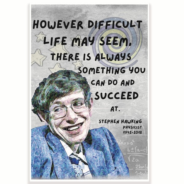 Stephen Hawking Quote Classroom Poster - Science Classroom Poster -