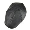 VOBOOM Leather Ivy Newsboy Caps 6 Panel Cabbie Beret Hat