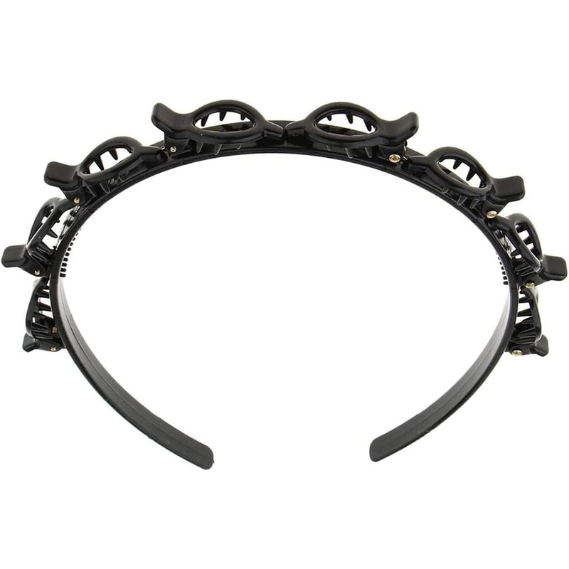2-Pack Double Layer Hair Clips with Non-Slip Teeth - Invisible