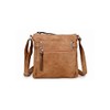 The Accessory Co. Womens Cross Body Bag Messenger Multi Compartment