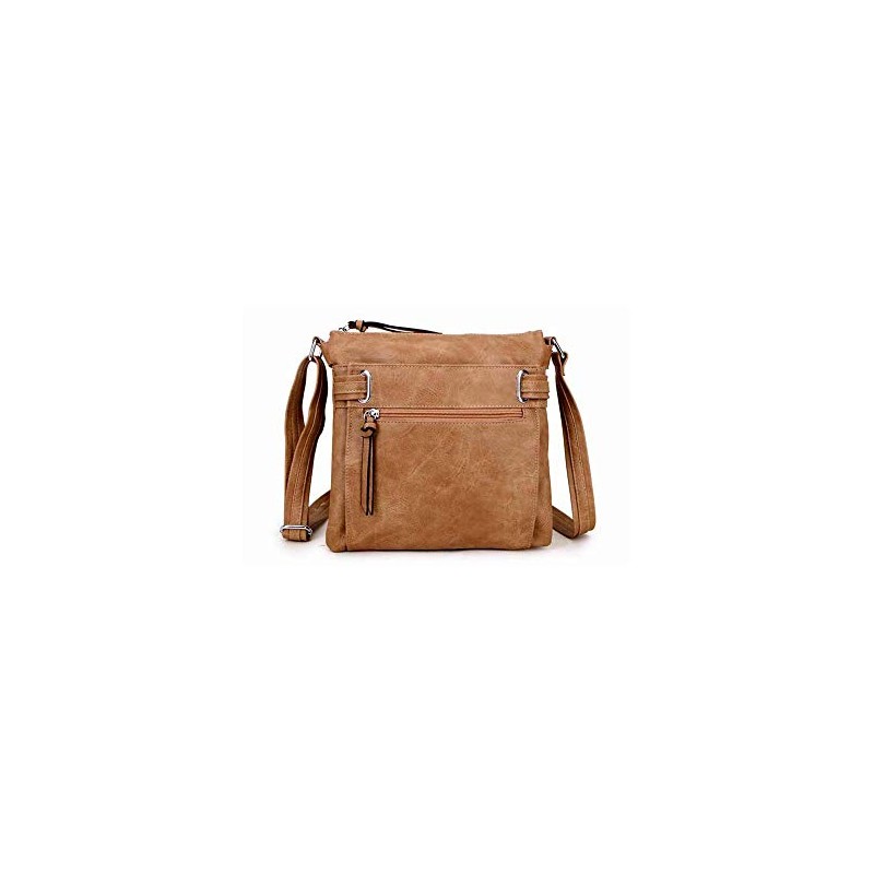 The Accessory Co. Womens Cross Body Bag Messenger Multi Compartment