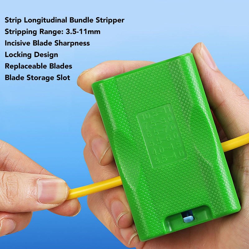 Tube Slitter, 3.5‑11mm 6 Sizes Longitudinal Center Pipe Stripping Tool