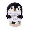 TOYMIS Funny Positive Penguin, 2.36 Inch Crochet Penguin Doll with