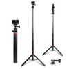 81" Extendable Selfie Stick Tripod Stand for Gopro Camera, Vlogging
