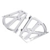 DGTRHTED 2Pcs Stainless Steel Shoes Cabinet Hinges, 2 Layers, Silver,