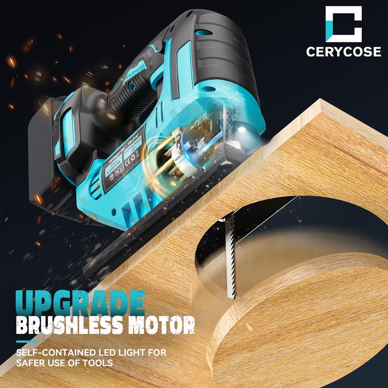 Cerycose Jigsaw Compatible With Makita 18V, Cordless jig saw tool
