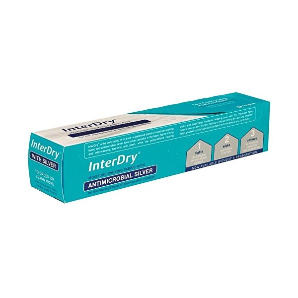 Coloplast InterDry Ag Textile with Antimicrobial Silver Complex, 10" x 12 ft. Roll