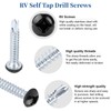 RV Screws Black Pan Head Screw 8 X 1 for