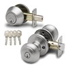 Copper Creek CKDB141SS Colonial Door Knob Keyed Alike with Deadbolt